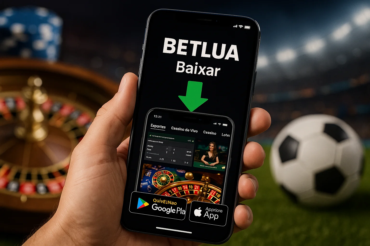 Baixar o BETLUA Cassino App