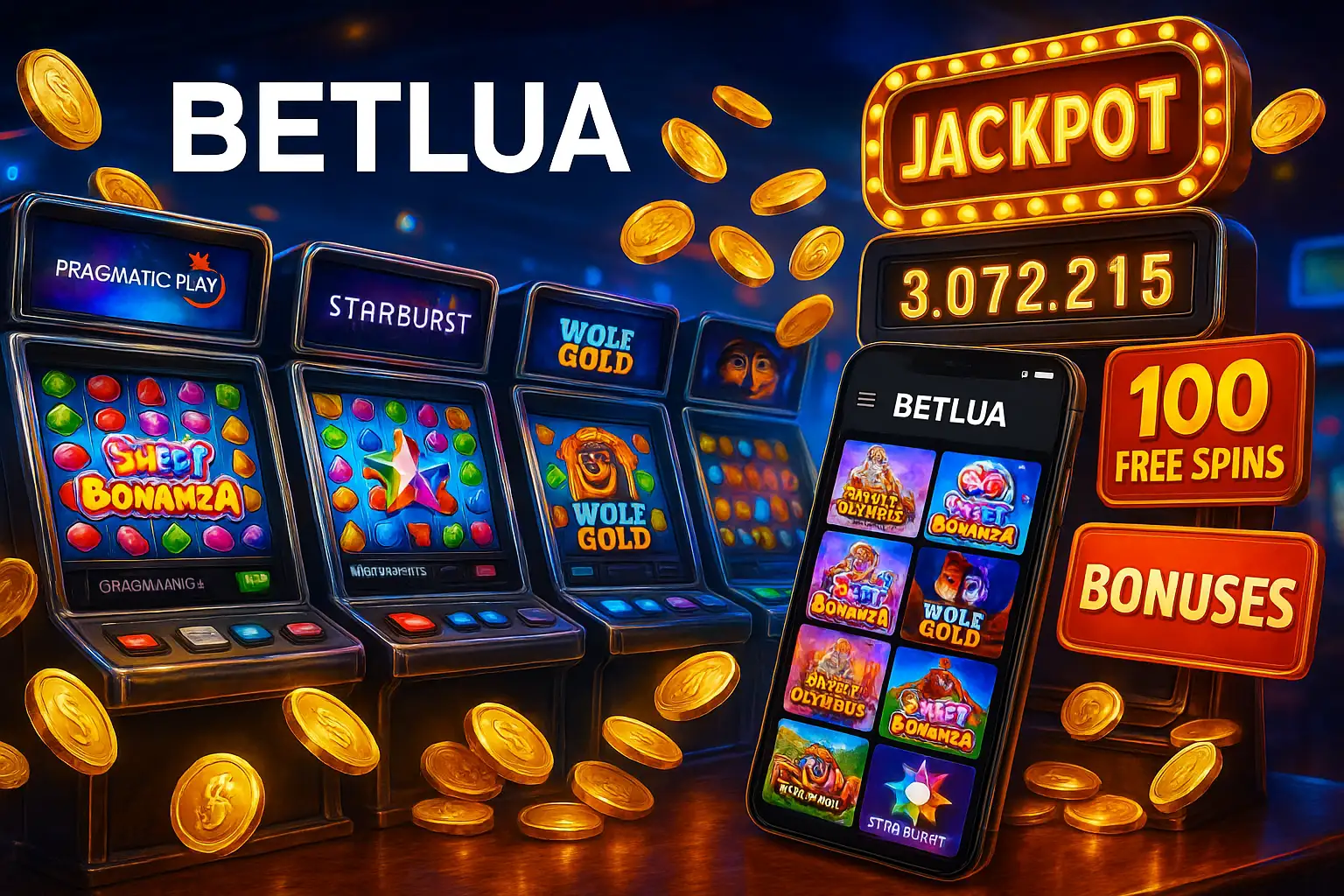 Explore o mundo das slot machines no BETLUA Casino
